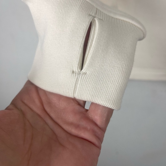 Soia & Kyo White Cream Puffy Front Fitted Jacket NWT Size L - Picture 4 of 8